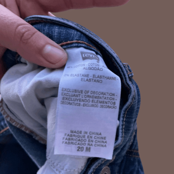 Levi’s 512 Bootcut Jeans | Blue Stretch | Size 20M | Vintage - Picture 4 of 5